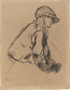 Studium dżokeja autorstwa Edgar Degas