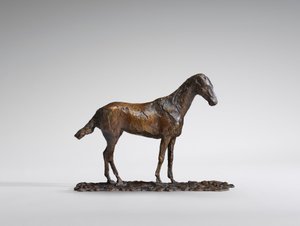 Studium Mustanga, oryginalny wosk z lat 60. XIX wieku, odlany w 1921 roku. autorstwa Edgar Degas