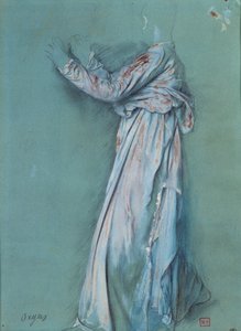 Studium kobiecej serwety dla „Semiramis” (ok. 1860 - 62). Rysunek Edgara Degasa (1834-1917) autorstwa Edgar Degas