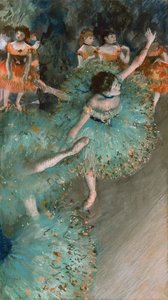 Kołysząca się tancerka Tancerka w kolorze zielonym, 1877-1878 autorstwa Edgar Degas