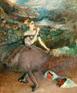 Tancerka z bukietami autorstwa Edgar Degas