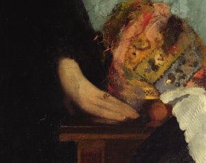Rodzina Bellellich, fragment dłoni, 1858-67 olej na płótnie, fragment z 16122 autorstwa Edgar Degas