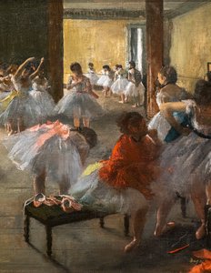 Zajęcia taneczne (szczegóły). 1873. Olej na płótnie. autorstwa Edgar Degas