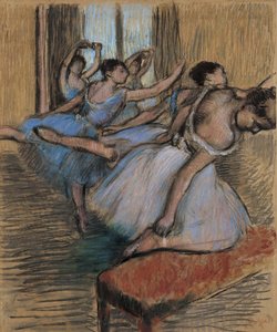 Tancerze, ok. 1900 (pastel i węgiel na papierze) autorstwa Edgar Degas