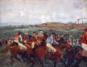 Wyścig dżentelmenów, przed startem autorstwa Edgar Degas