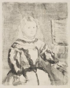 Infantka Małgorzata według Velázqueza, 1862-64. autorstwa Edgar Degas