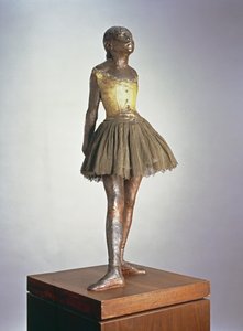 The Little Dancer 1921 (polichromowany brąz, satynowa wstążka i drewno)