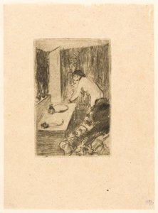 Mała garderoba autorstwa Edgar Degas