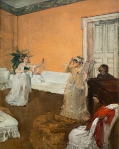 Powtarzanie piosenki. Około 1869. Olej na płótnie. autorstwa Edgar Degas