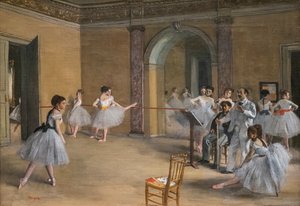 Lekon tańca. 1872. Olej na płótnie. autorstwa Edgar Degas