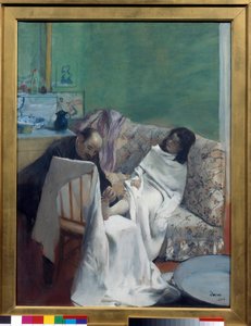 Pedicure Lekarz bada stopy młodej kobiety. Obraz Edgara Degasa (1834-1917). 1873. wym. 0,61 x 0,46 m. Paryż, Muzeum Orsay autorstwa Edgar Degas