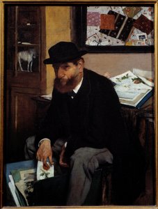 Miłośnik druku autorstwa Edgar Degas