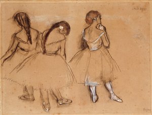 Trzech Tancerzy autorstwa Edgar Degas