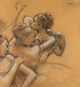 Trzy tancerki, ok. 1895-99 (pastel i węgiel na papierze) autorstwa Edgar Degas