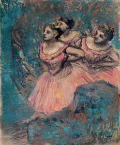 Trzech tancerzy w Red par Degas, Edgar (1834-1917) autorstwa Edgar Degas