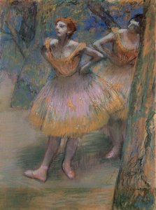 Dwóch tancerzy autorstwa Edgar Degas