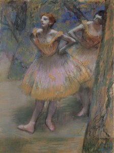 Dwóch tancerzy, ok. 1893–98 autorstwa Edgar Degas