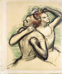 Dwóch tancerzy, ok.1897 autorstwa Edgar Degas