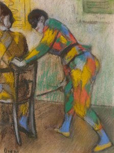 Dwóch arlekinów autorstwa Edgar Degas