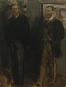 Dwóch mężczyzn, ca. 1865-69. autorstwa Edgar Degas
