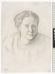 Wiktoria Dubourg, c.1866 autorstwa Edgar Degas