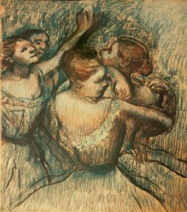 Czterech tancerzy w połowie długości autorstwa Edgar Degas