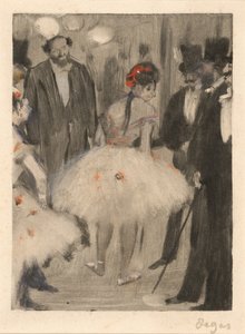 Virginie podziwiana, podczas gdy markiz Cavalcanti patrzy, c. 18761877. autorstwa Edgar Degas