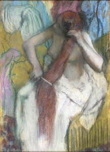 Kobieta czesząca włosy autorstwa Edgar Degas