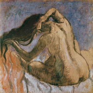 Kobieta czesząca, 1905-10 (pastel na papierze)