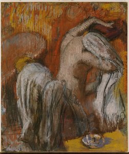 Kobieta susząca się autorstwa Edgar Degas