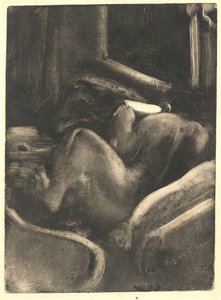 Kobieta czytająca Liseuse, c. 1885. autorstwa Edgar Degas
