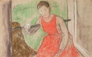 Kobieta przy oknie, autorstwa Edgar Degas