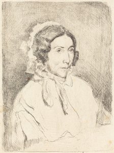Kobieta w marszczonej czapce (Dame agee) autorstwa Edgar Degas