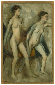 Młode spartańskie dziewczyny prowokujące chłopców autorstwa Edgar Degas
