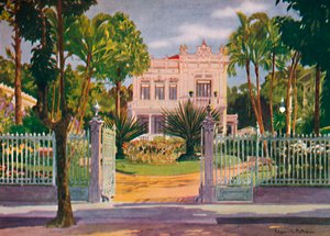 „Rezydencja hrabiego Paula de Frontin, Petropolis”, 1914 autorstwa Edgar L Pattison