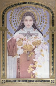 Święta Teresa z Lisieux (1873-97) 1928 (akwarela na papierze)