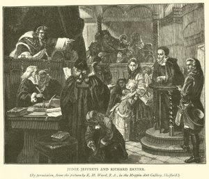 Sędzia Jeffreys i Richard Baxter autorstwa Edgar Melville Ward