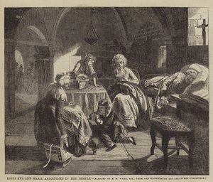 Ludwik XVI i Maria Antonina w świątyni autorstwa Edgar Melville Ward