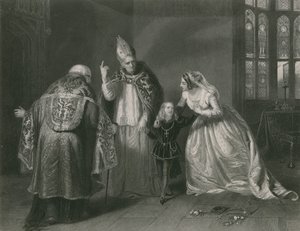 Królowa Elżbieta i książę Yorku, król Ryszard III