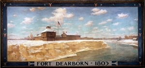 Fort Dearborn - 1803, 1903 autorstwa Edgar Spier Cameron