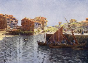 Północna Hiszpania: Llanes, Port (kolor lito)