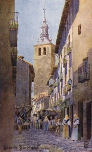 Północna Hiszpania: Segowia, kościół San Miguel (kolor lito)