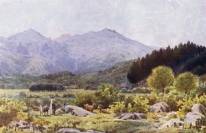 Północna Hiszpania: Dolina Masma, niedaleko Mondonedo (kolor lito) autorstwa Edgar T. A. Wigram