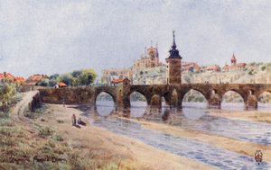 Północna Hiszpania: Zamora, Z brzegów Duero (kolor lito) autorstwa Edgar T. A. Wigram