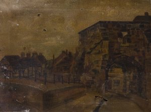Wokół Cook Street Gate, Coventry, ok. 1900 autorstwa Edith Elsegood Burrows