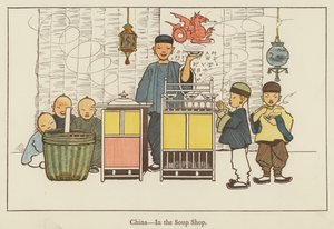 Chiny, w sklepie z zupami autorstwa Edith Farmiloe