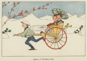Japonia, przejażdżka rikszą