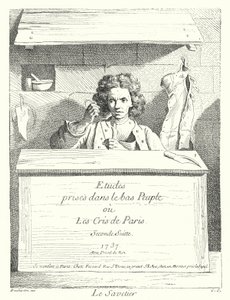 Szewc (grawerunek) autorstwa Edmé (after) Bouchardon