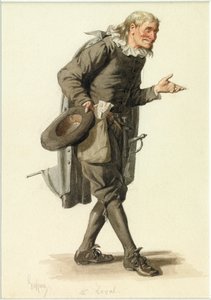 Portret Monsieur Loyal, ok. 1870 (akwarela) autorstwa Edmond Aime Florentin Geffroy