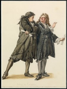 Portret Vadiusa i Trissotina, ok. 1870 (akwarela) autorstwa Edmond Aime Florentin Geffroy